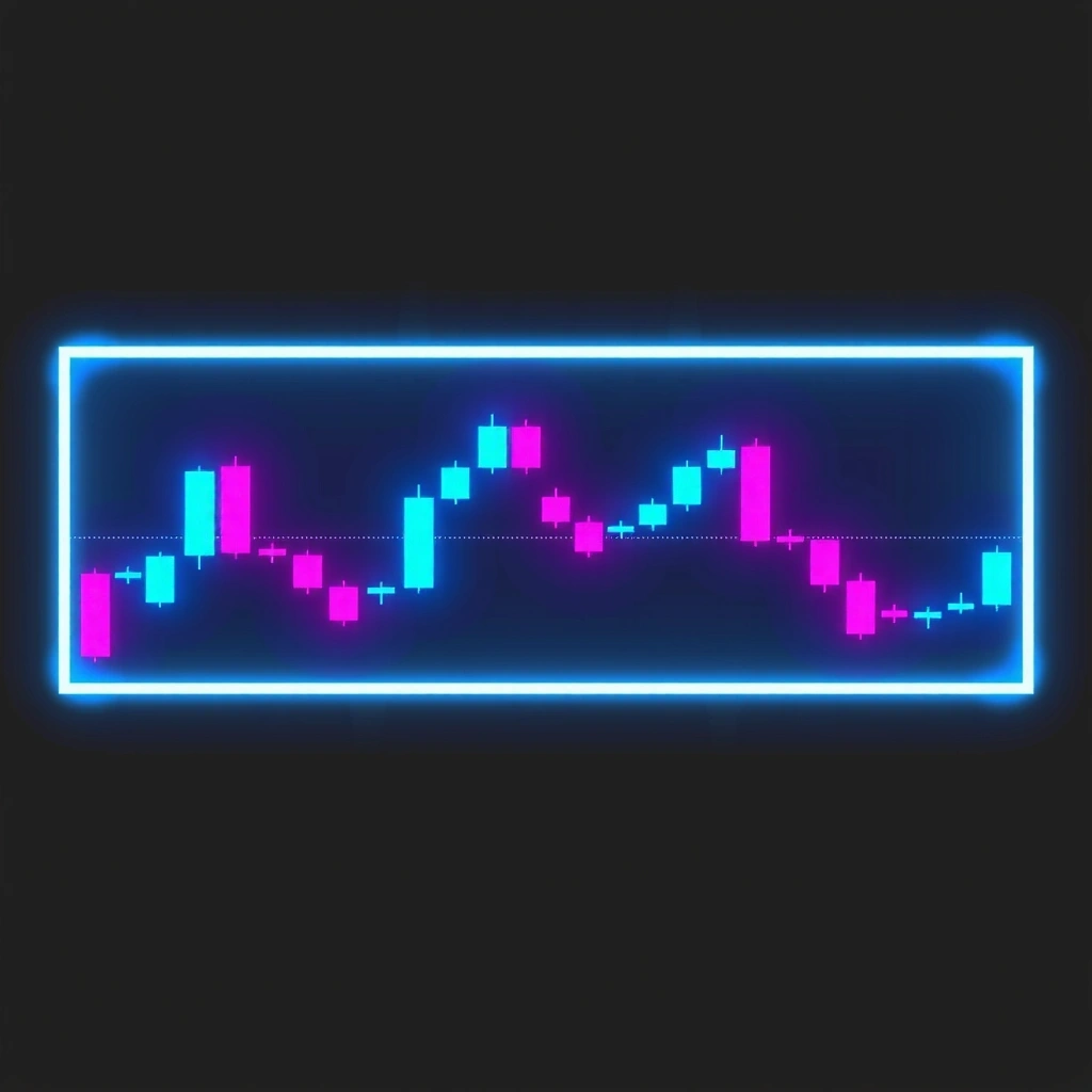 Gráfico de velas japonesas con elementos gaming